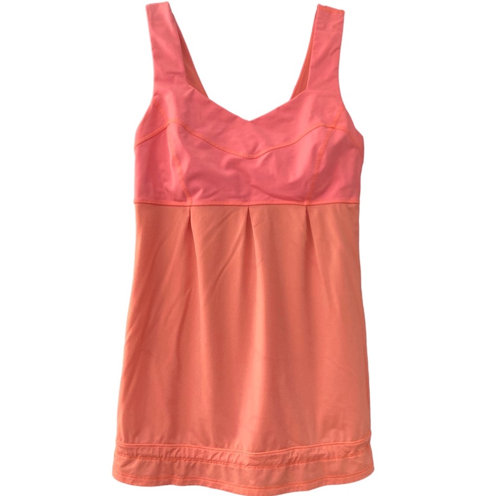 Lululemon women’s workout yoga tank top peach color size 8